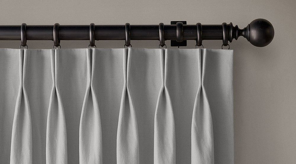 gray pinch pleat curtains