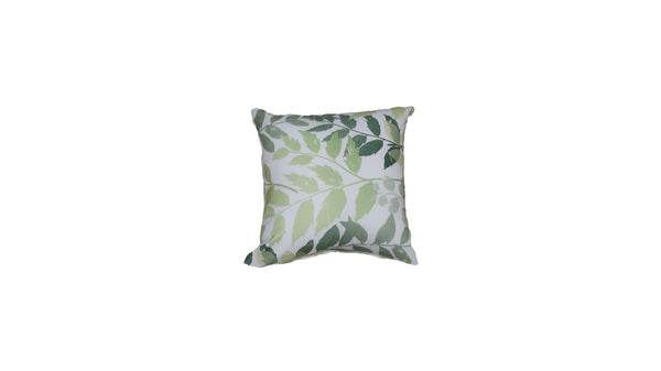 green leaf throw pillow