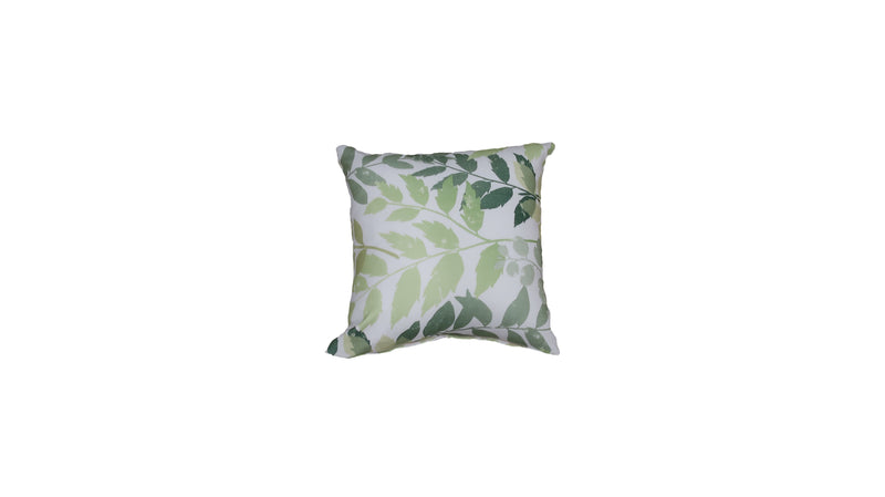 green leaf throw pillow