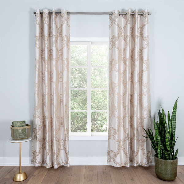 cream and gold curtains