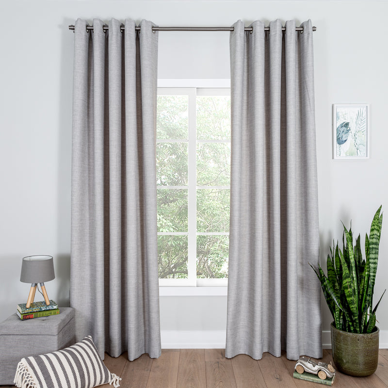Gaia Gray Linen Curtains